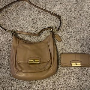 Coach crossbody bag with matching wallet